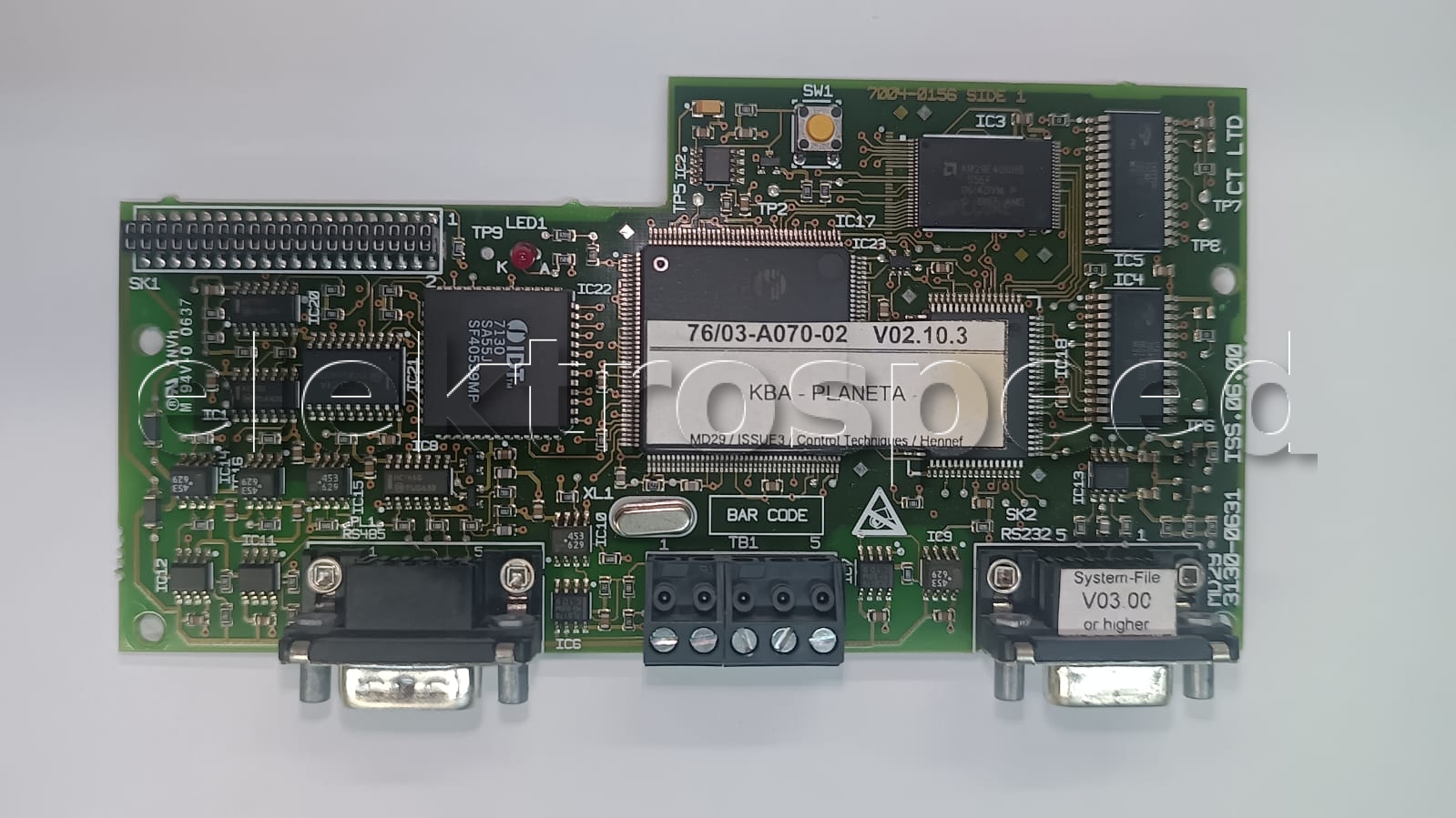 Elektrospeed » MD 29 Processor Board Control Techiques mentor II